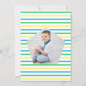 Kleurrijke sterren jongens 4e verjaardag kaart (Achterkant)