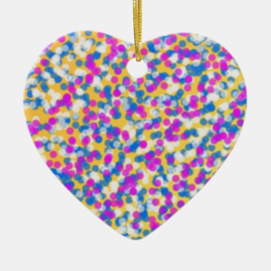 kleurrijke sterren keramisch ornament (Voorkant)