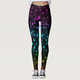 kleurrijke sterren leggings