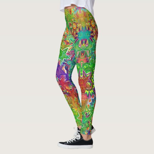 kleurrijke sterren leggings (Links)