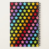 Kleurrijke Sterren Print Notitieboek Planner (Achterkant)