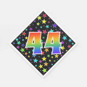 Kleurrijke sterren + regenboogpatroon "44" Event # Servet (Hoek)