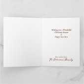 Kleurrijke Sterren Rood en Wit Eenvoudige Kerst Kaart (Binnen)