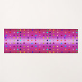 Kleurrijke Sterren Roze Yoga Mat (Voorkant (horizontaal))