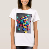 Kleurrijke Sterren T-Shirt (Voorkant)
