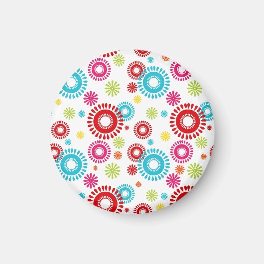 Kleurrijke Sterren Vette Uitbarstingen van Kleur Magneet (Voorkant)