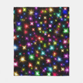 Kleurrijke sterren vuurwerk Design-27317 Fleece Deken (Voorkant)
