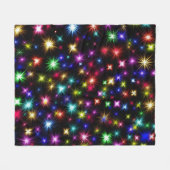 Kleurrijke sterren vuurwerk Design-27317 Fleece Deken (Voorkant (Horizontaal))