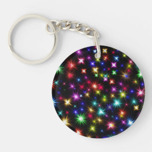 Kleurrijke sterren vuurwerk Design-27317 Sleutelhanger