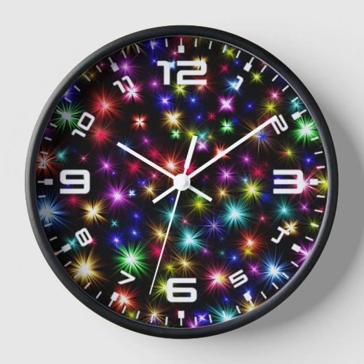 Kleurrijke sterren vuurwerk ontwerp (Voorkant)