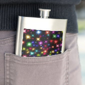Kleurrijke sterren vuurwerk ontwerp flacon (Voorbeeld)