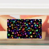 Kleurrijke sterren vuurwerk ontwerp labels (Aangebracht)
