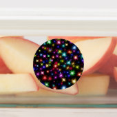 Kleurrijke sterren vuurwerk ontwerp labels (Aangebracht)