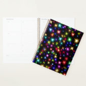 Kleurrijke sterren vuurwerk ontwerp planner (Display)