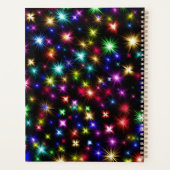 Kleurrijke sterren vuurwerk ontwerp planner (Achterkant)