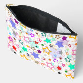 Kleurrijke sterren wit  etui (Open)