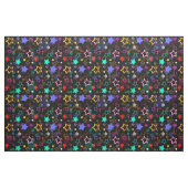 Kleurrijke sterren Zwart Stof (Fat Quarter)