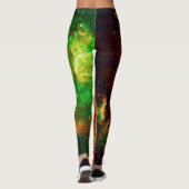 Kleurrijke Sterrennevel Leggings (Achterkant)