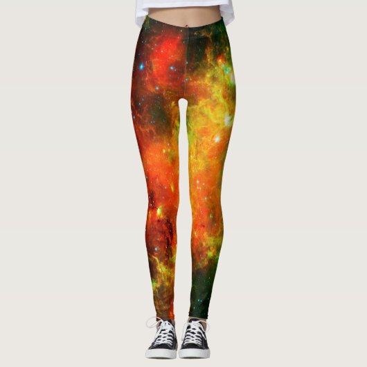 Kleurrijke Sterrennevel Leggings (Voorkant)