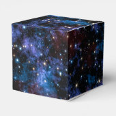 Kleurrijke sterrenstelsels, sterren en planeten bedankdoosjes (Achterkant)