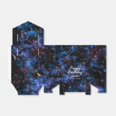 Kleurrijke sterrenstelsels, sterren en planeten bedankdoosjes (Uitgevouwen)