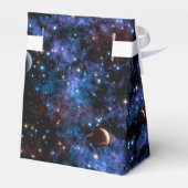 Kleurrijke sterrenstelsels, sterren en planeten bedankdoosjes (Achterkant)