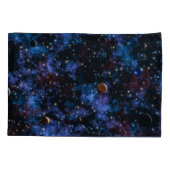 Kleurrijke sterrenstelsels, sterren en planeten kussensloop (Achterkant)