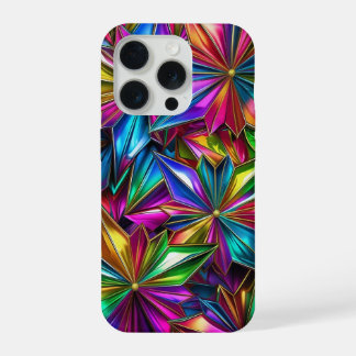 Kleurrijke sterverstuivingen telefoonhoesje iPhone 15 pro case