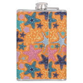 Kleurrijke Stervissen Heupfles (Achterkant)