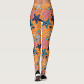 Kleurrijke Stervissen Leggings (Achterkant)