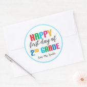Kleurrijke sticker voor de 2e klas (Envelop)