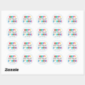 Kleurrijke sticker voor groep 5 (Vel)