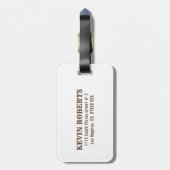 Kleurrijke stier bloemsuiker schedel bagagelabel (Achterkant verticaal)