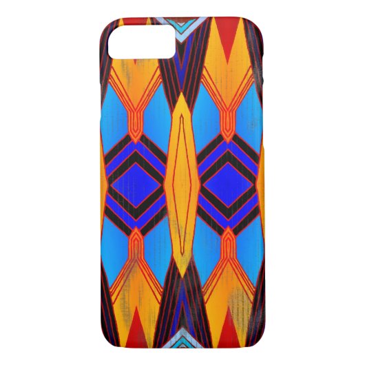 Kleurrijke stijl geometrisch patroon Case-Mate iPhone case (Achterkant)