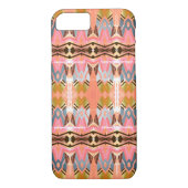 Kleurrijke  stijl geometrisch roze patroon Case-Mate iPhone case (Achterkant)
