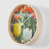 Kleurrijke stijl lentetulpen (Hoek)