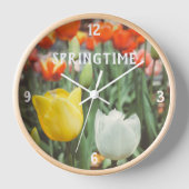 Kleurrijke stijl lentetulpen (Voorkant)