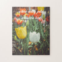Kleurrijke stijl lentetulpen
