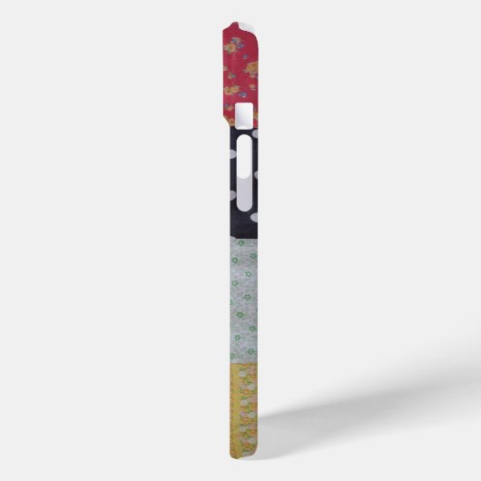 Kleurrijke  stijl patchwork stof Case-Mate iPhone case (Achterkant / Links)
