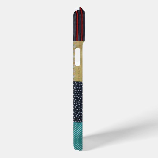 Kleurrijke stijl patchwork stof Case-Mate iPhone case (Achterkant / Rechts)