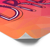 Kleurrijke stijlvolle Abstracte kunst Modern Quote Poster (Hoek)