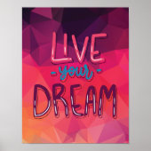 Kleurrijke stijlvolle Abstracte kunst Modern Quote Poster (Voorkant)