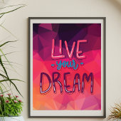 Kleurrijke stijlvolle Abstracte kunst Modern Quote Poster