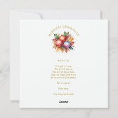 Kleurrijke stijlvolle collage 8 foto's Familie Feestdagenkaart (Achterkant)