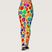 Kleurrijke stijlvolle en chique patroon leggings (Achterkant)
