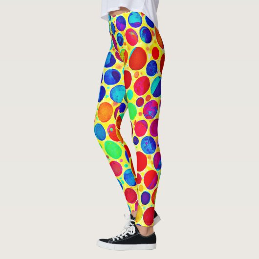 Kleurrijke stijlvolle en chique patroon leggings (Links)