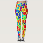 Kleurrijke stijlvolle en chique patroon leggings (Voorkant)