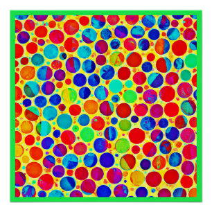 Kleurrijke stijlvolle en chique patroon perfect poster