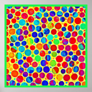 Kleurrijke stijlvolle en chique patroon poster