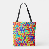Kleurrijke stijlvolle en chique patroon tote bag (Achterkant)